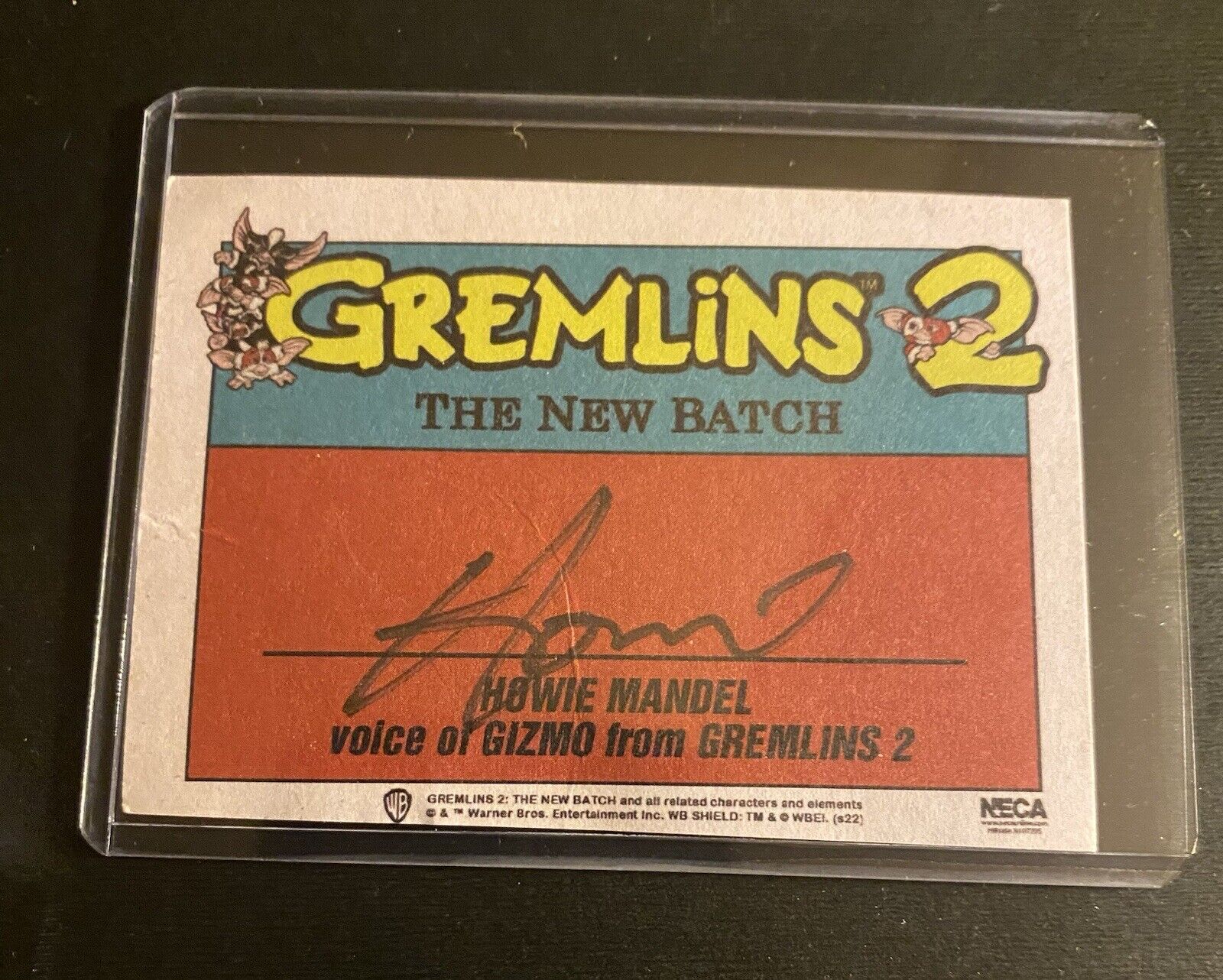 NECA Gremlins 2 Gizmo HOWIE MANDEL SIGNED Autograph Trading Card 