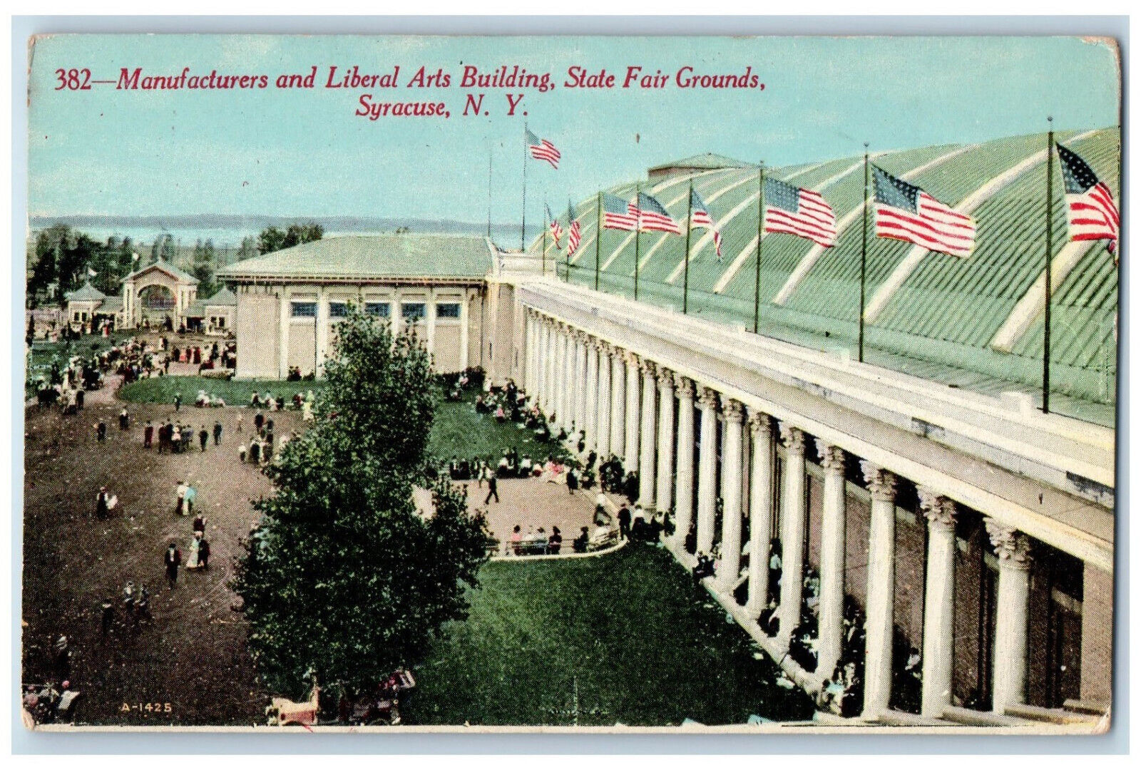 c1910 Manufacturers and Libel Arts Building State Fair Grounds NY Postcard