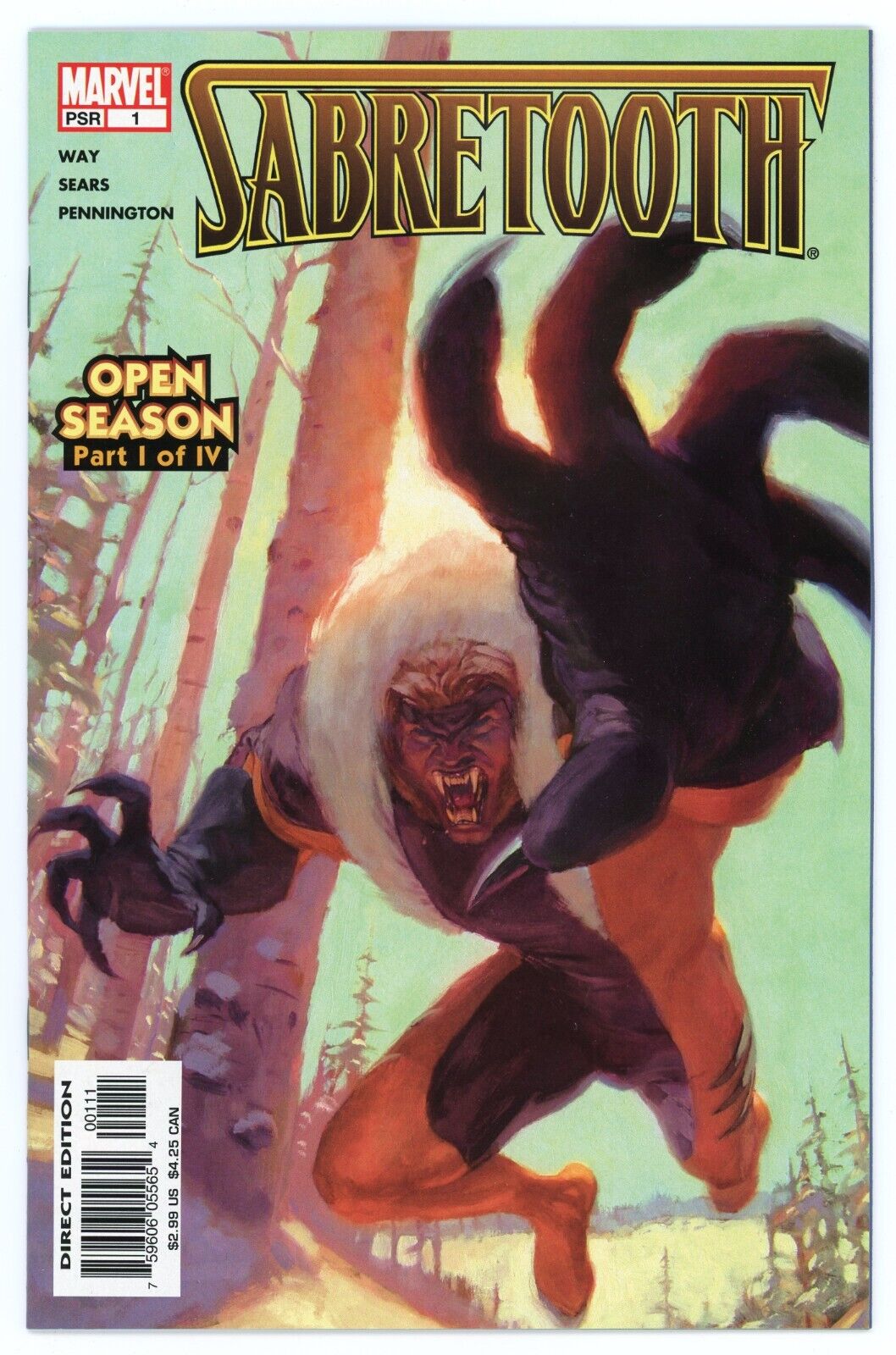 Sabretooth Open Season #1 Marvel Comics 2004