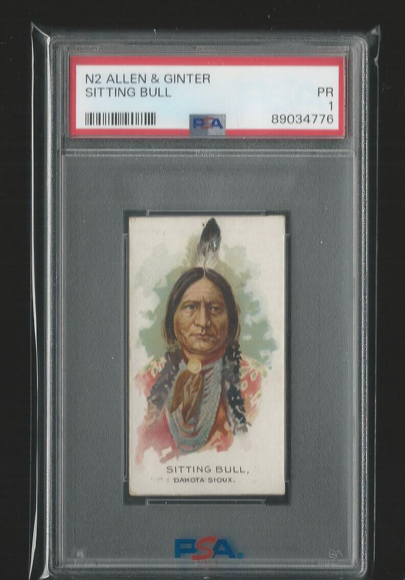1888 N2 Allen & Ginter Tobacco American Indian Chiefs Sitting Bull PSA 1