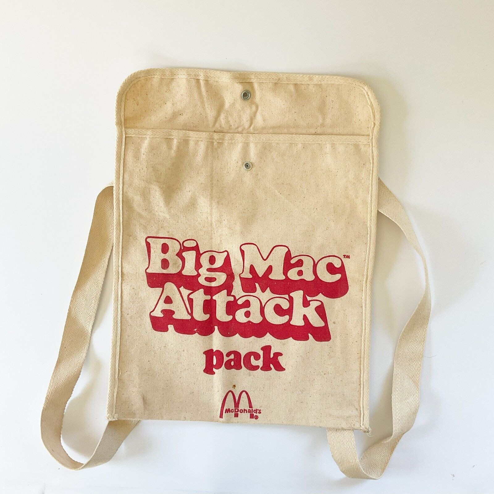 McDonald\'s Vintage Big Mac Attack Pack Messenger Backpack