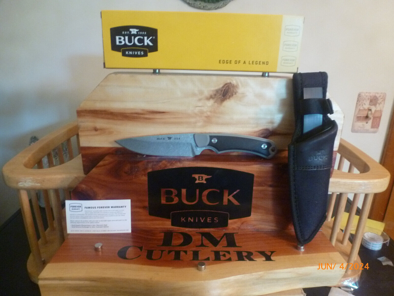 Buck BU663GYS  Alpha Guide Select Gray Knife with Polyester Sheath NEW in Box