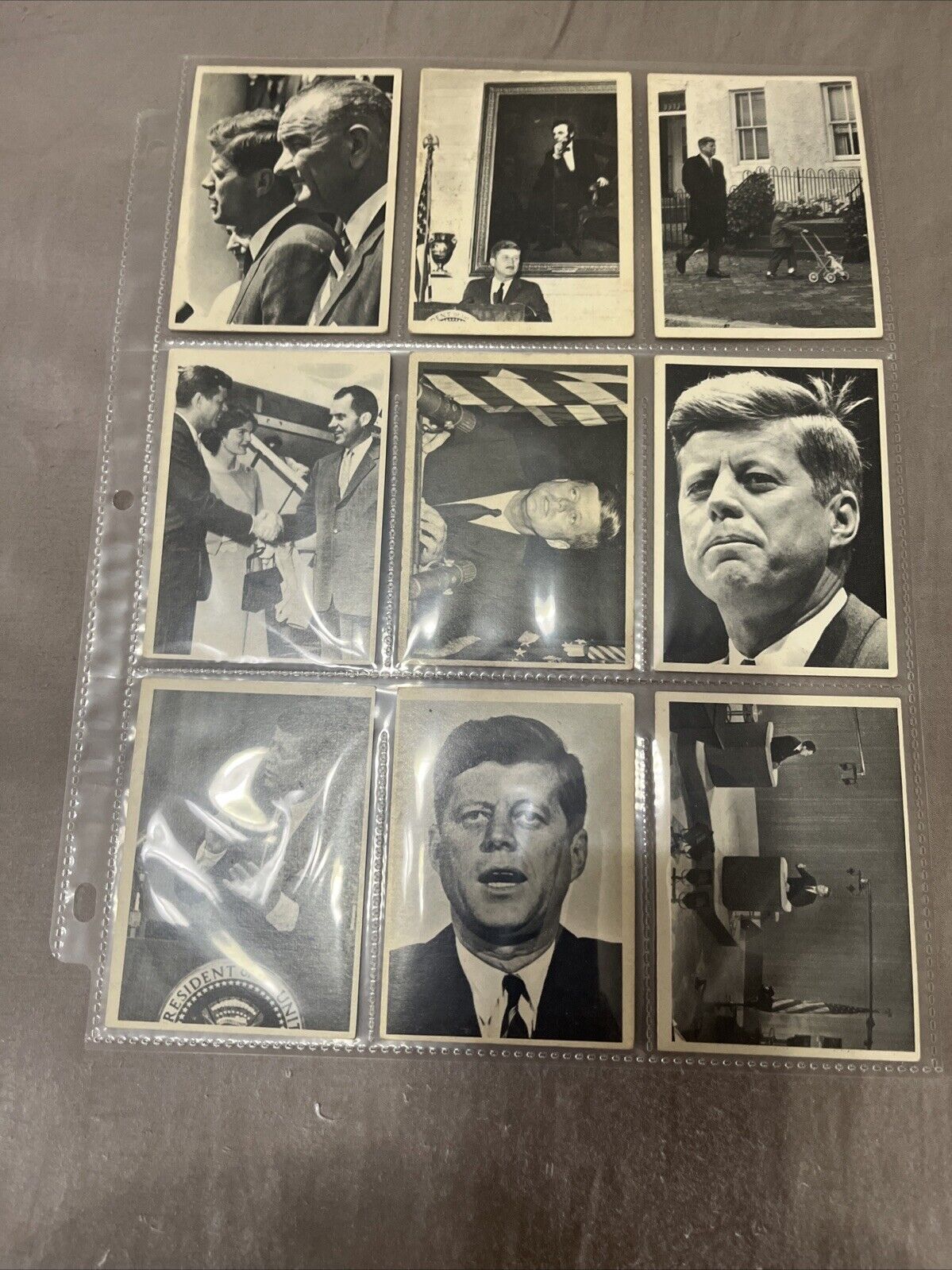 1963 Topps John F Kennedy Presidential Cards Lot of 26-excellent+ condition