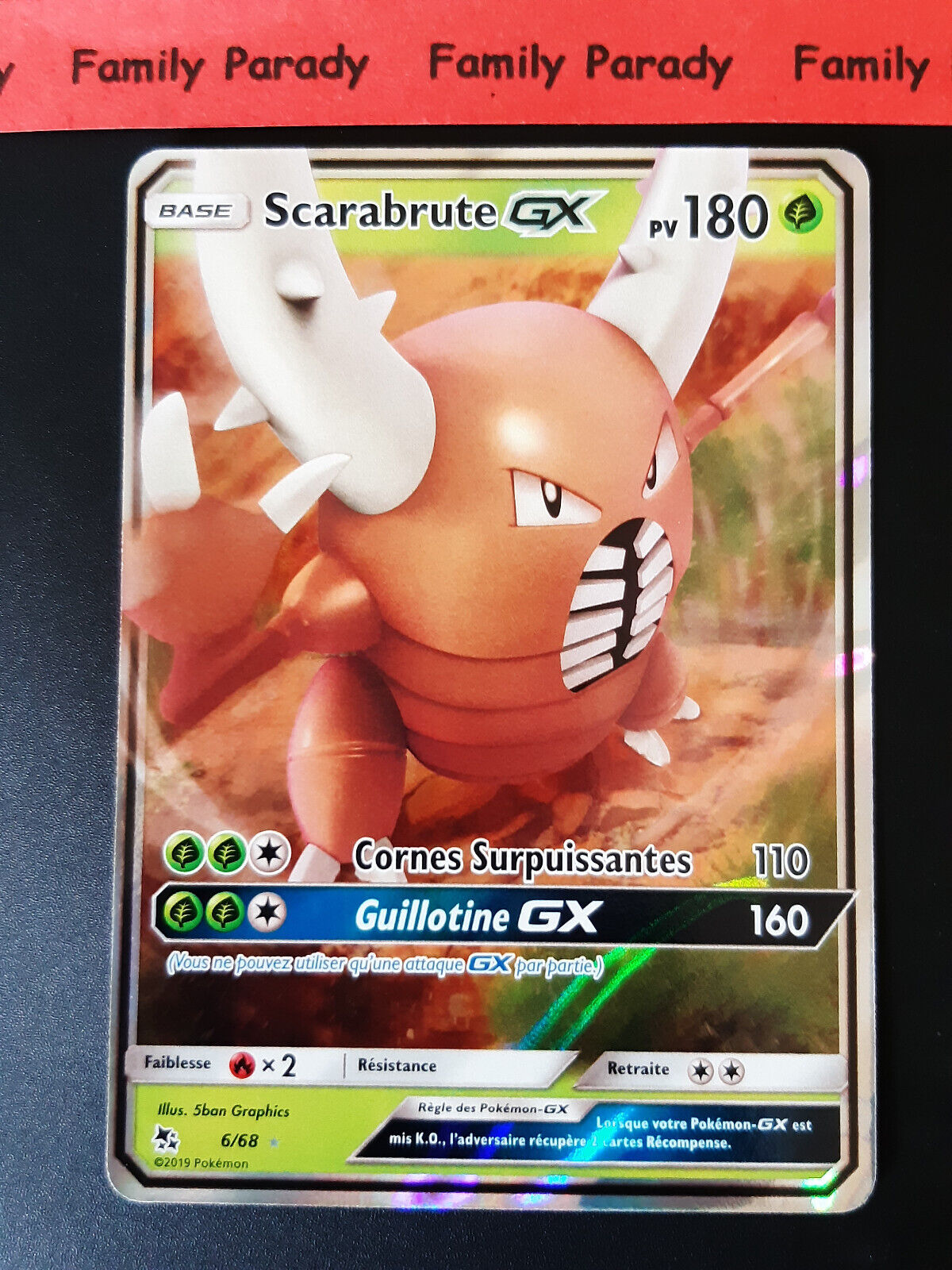Scarabrute GX 180pv 6/68 Pokemon Card Ultra Rare Occult Destinations New en