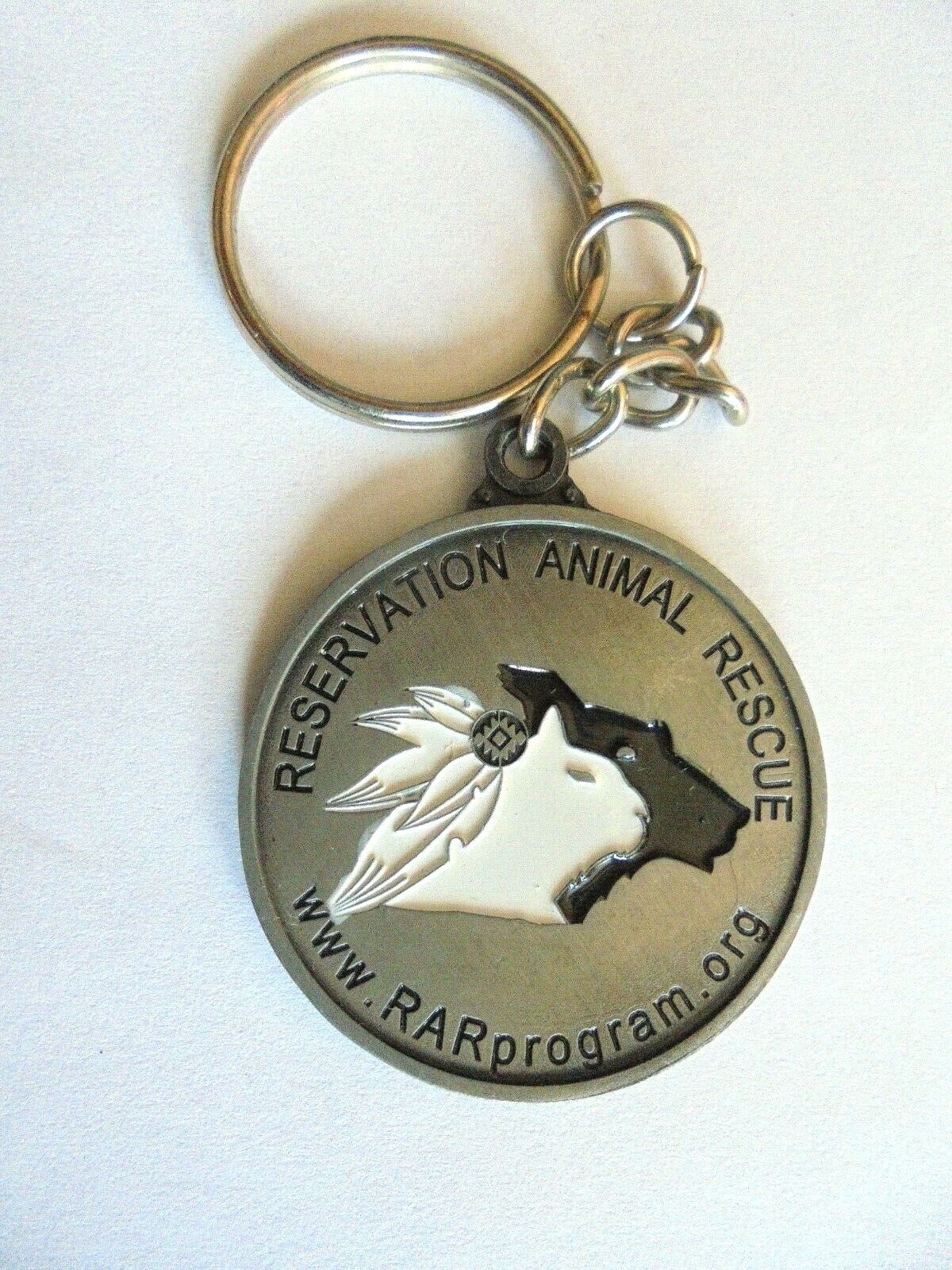 Cool Vintage Reservation Animal Rescue RAR Program Organization Keychain
