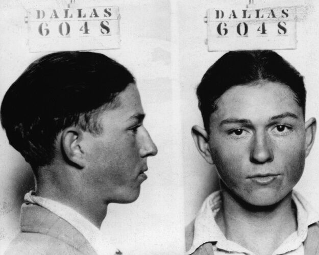 1926 CLYDE BARROW Mugshot Glossy 8x10 Photo 16 yrs old Poster Bonnie Parker 