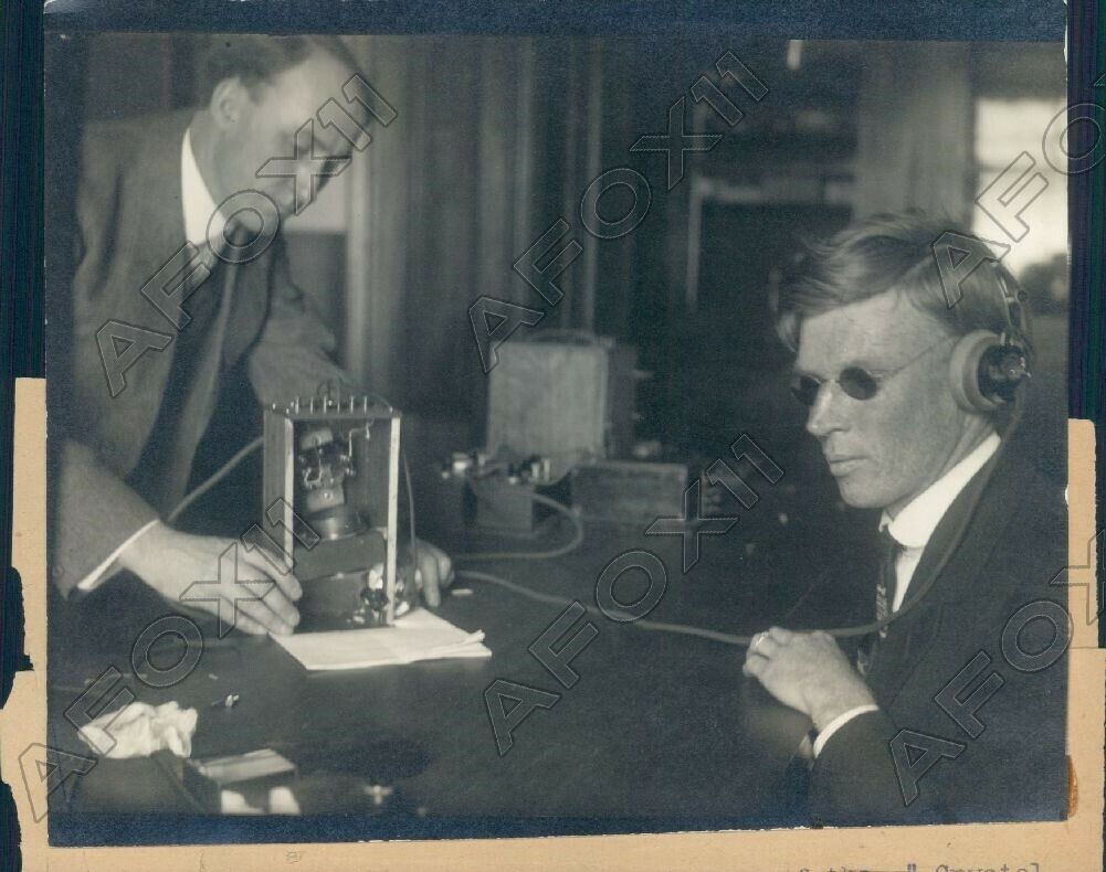 1923 Oakland CA Prof FC Brown & Crystal Optiphone to Blind Student