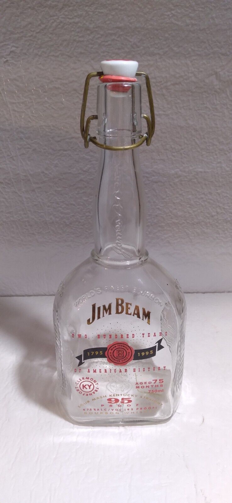 1995 Jim Beam 200th Year Anniversary Limited Edition Decanter Bottle