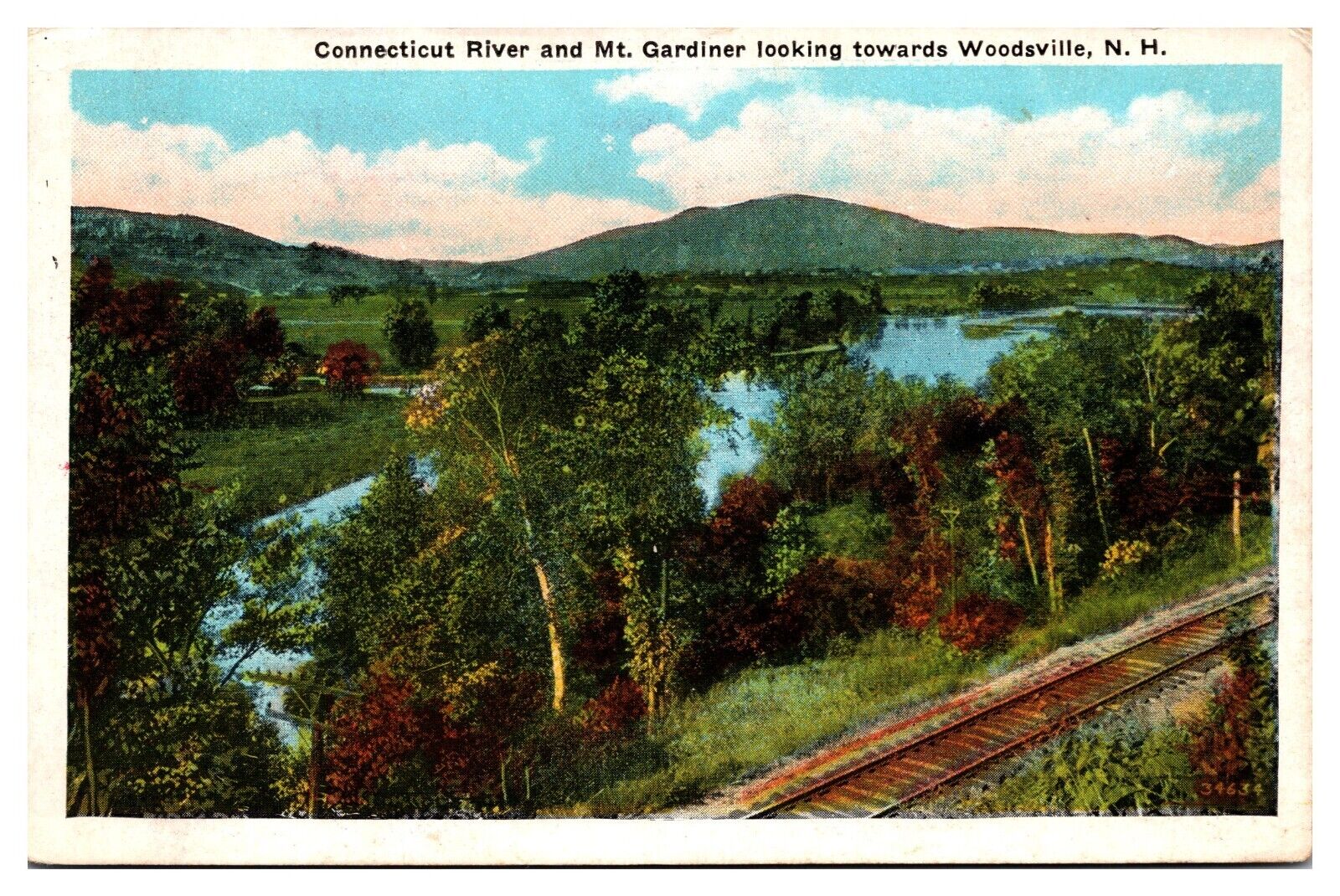 VTG Connecticut River and Mt. Gardiner looking towards Woodsville, NH