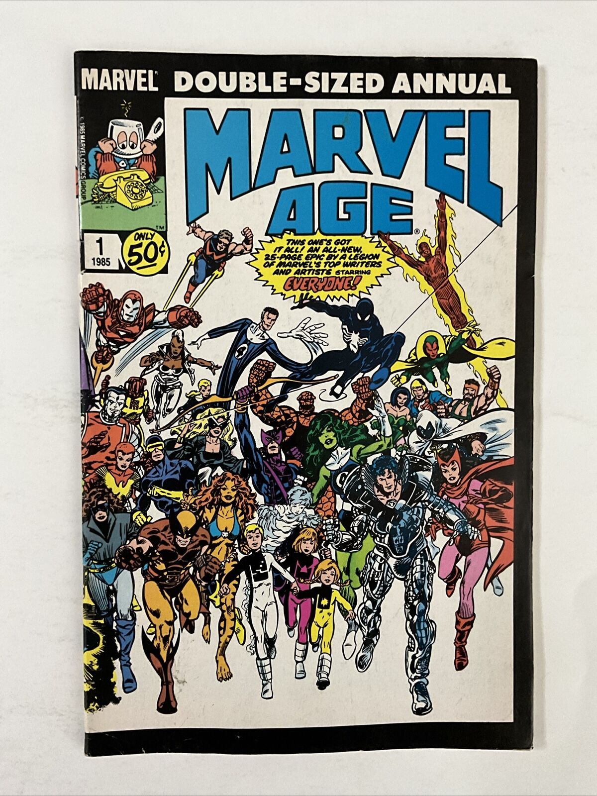 Marvel Age Annual #1 (1985) 7.5 VF 1st Phone Ranger Key Issue Copper Age Comic