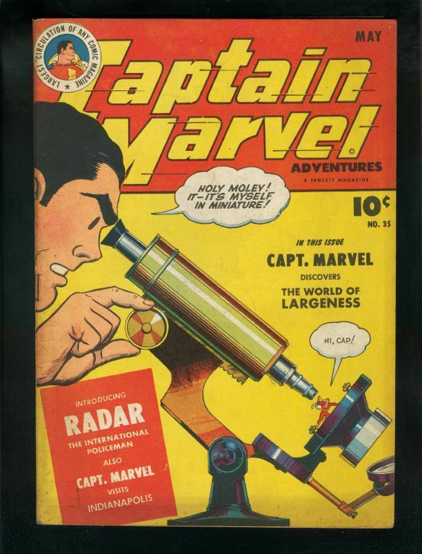 Captain Marvel Adventures--#35--1944--COMIC BOOK--Fawcett--FN+