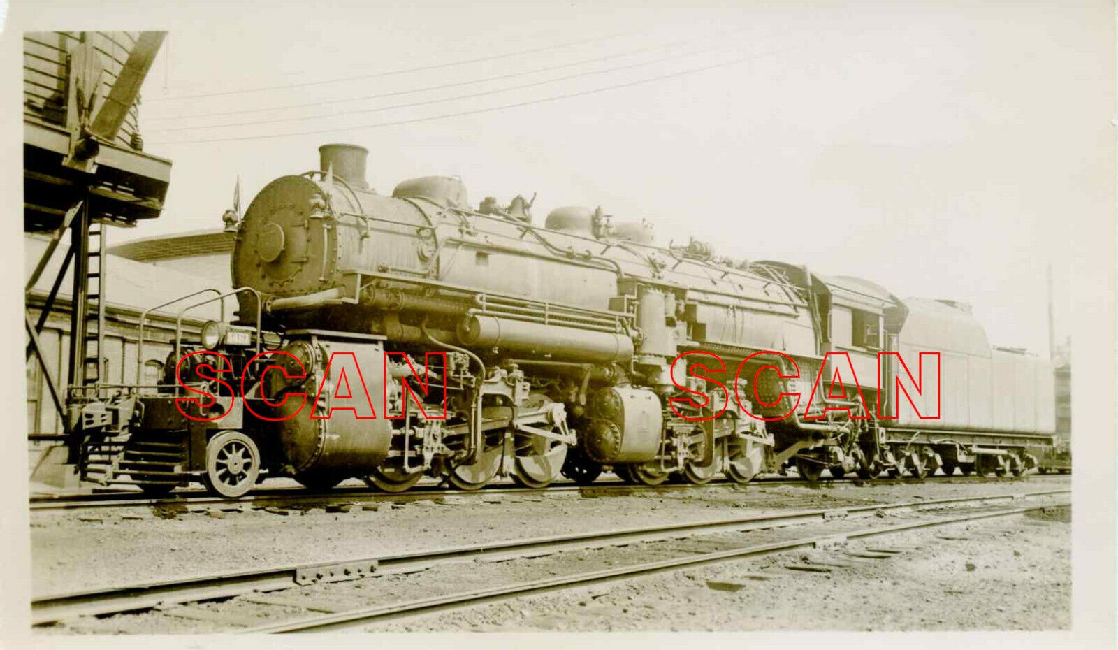 1B885 RP 1938 NORFOLK & WESTERN RAILROAD 2-6-6-2 LOCO #1461 KENOVA WV