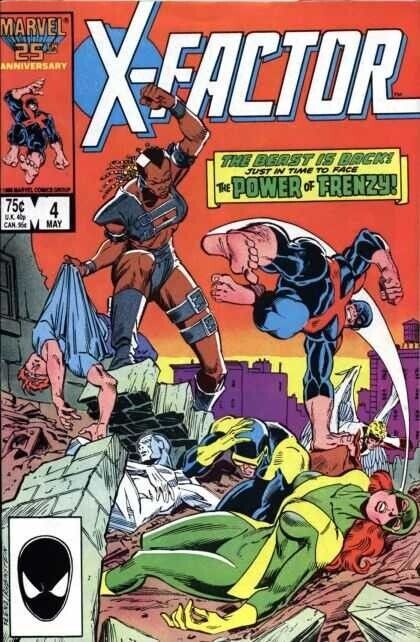 X-FACTOR #4 Near Mint NM M Mint 9.6 9.8 from NON-CIRCULATED Cases MARVEL 1986
