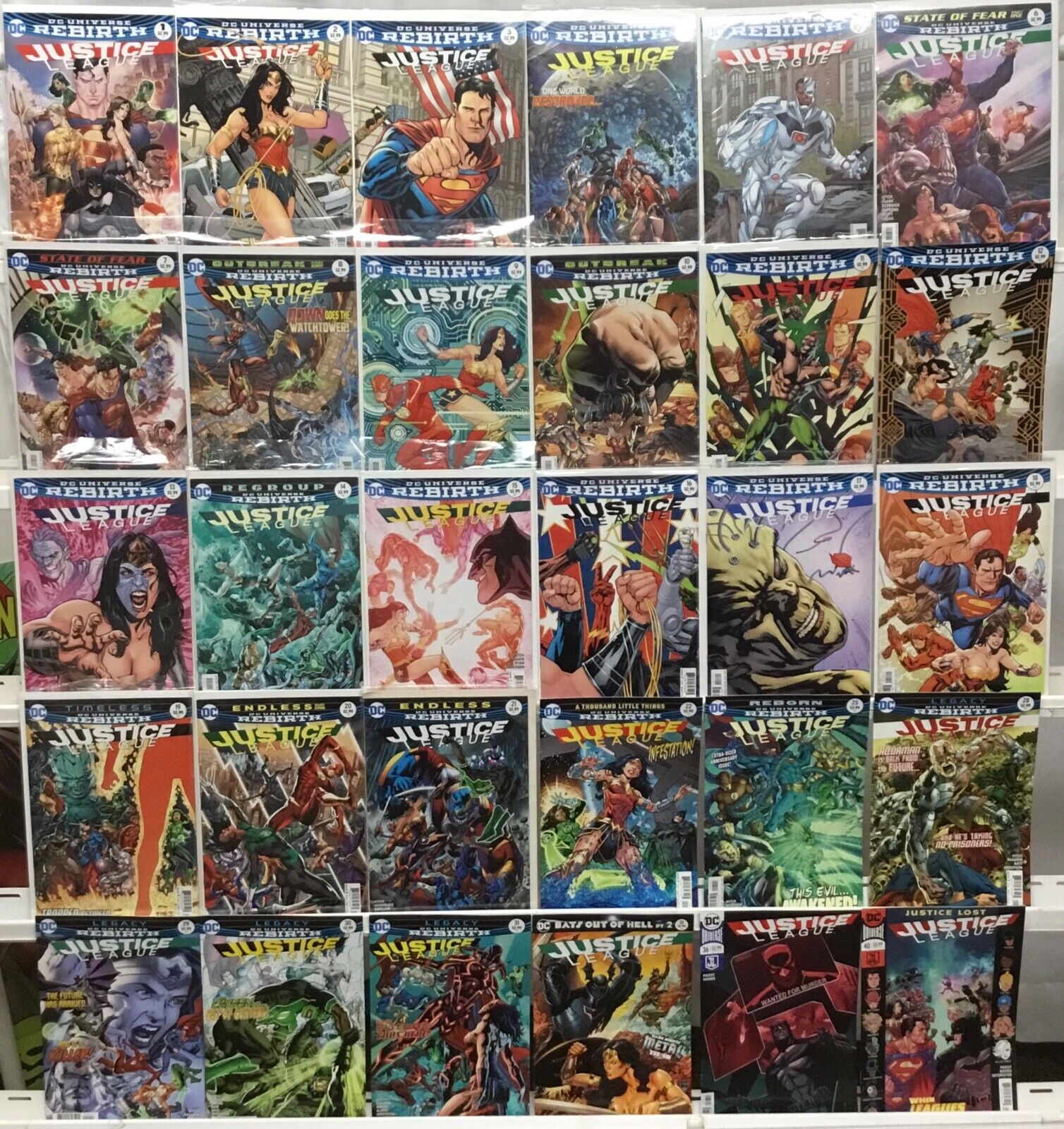 DC Comics Justice League Rebirth Comic Book Lot of 30 Issues