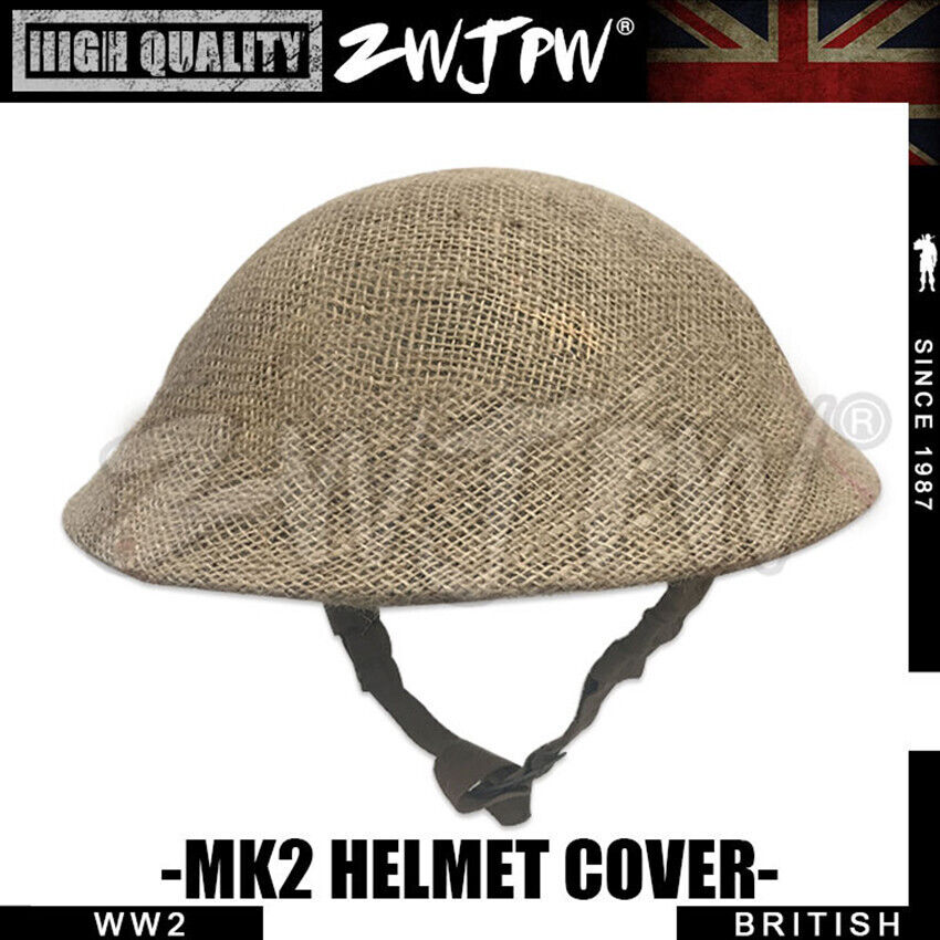 WW2 UK British mk2 Linen Helmet net cover high-quality