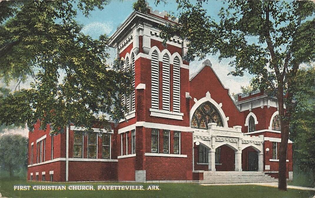 c1910 First Presbyterian Church Fayetteville  Arkansas  AR  P515