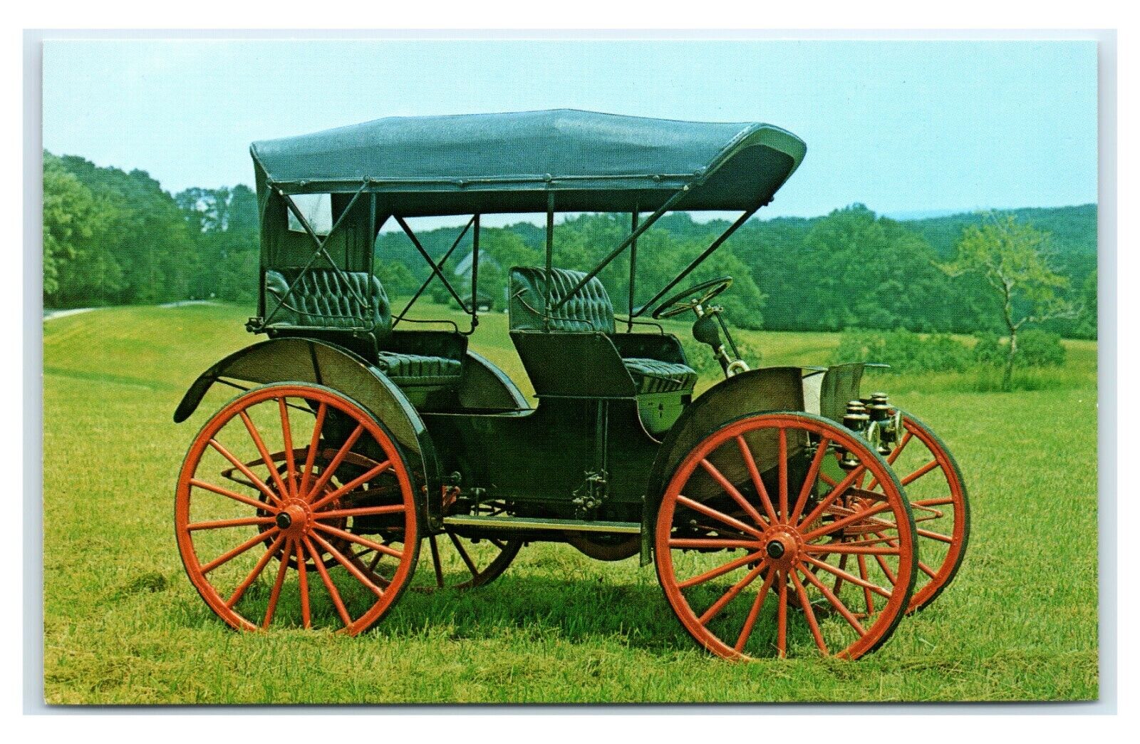 Postcard 1908 International Harvester Auto Buggy NY AJ25