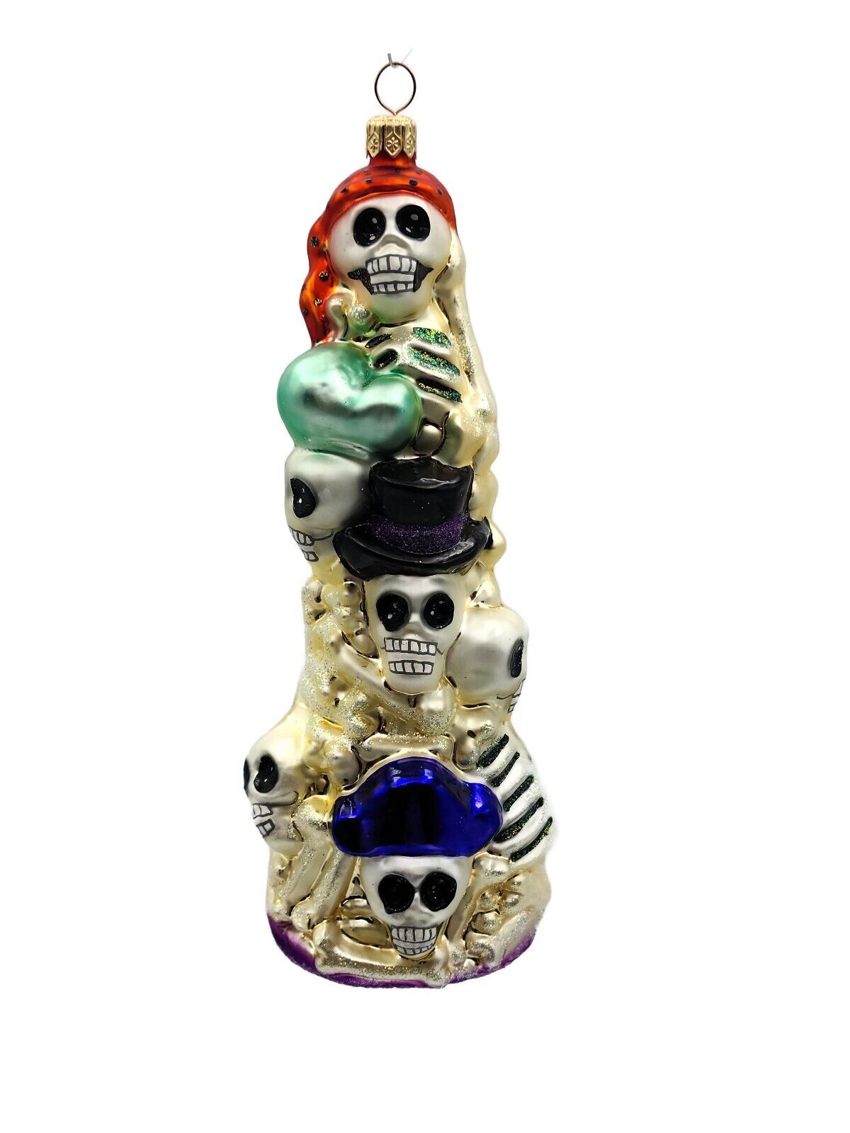 Christopher Radko Skeleton Crew Skull Pirate Halloween Tree Ornament 99-193-0