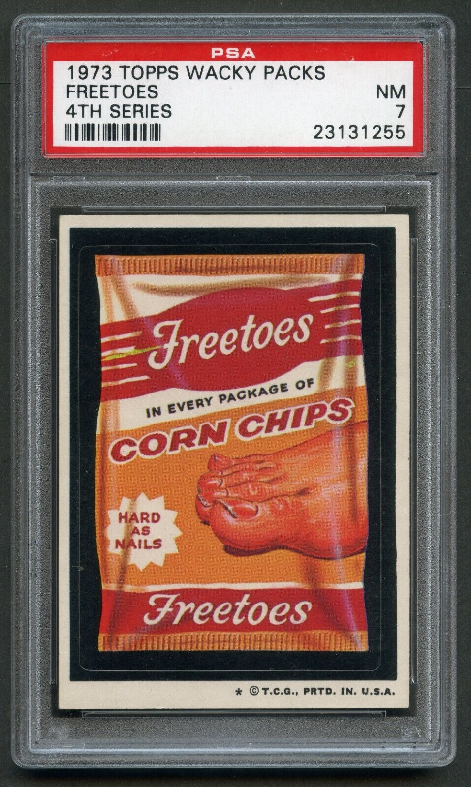 1973 Topps Wacky Packages Freetoes PSA 7 4th Series Nice
