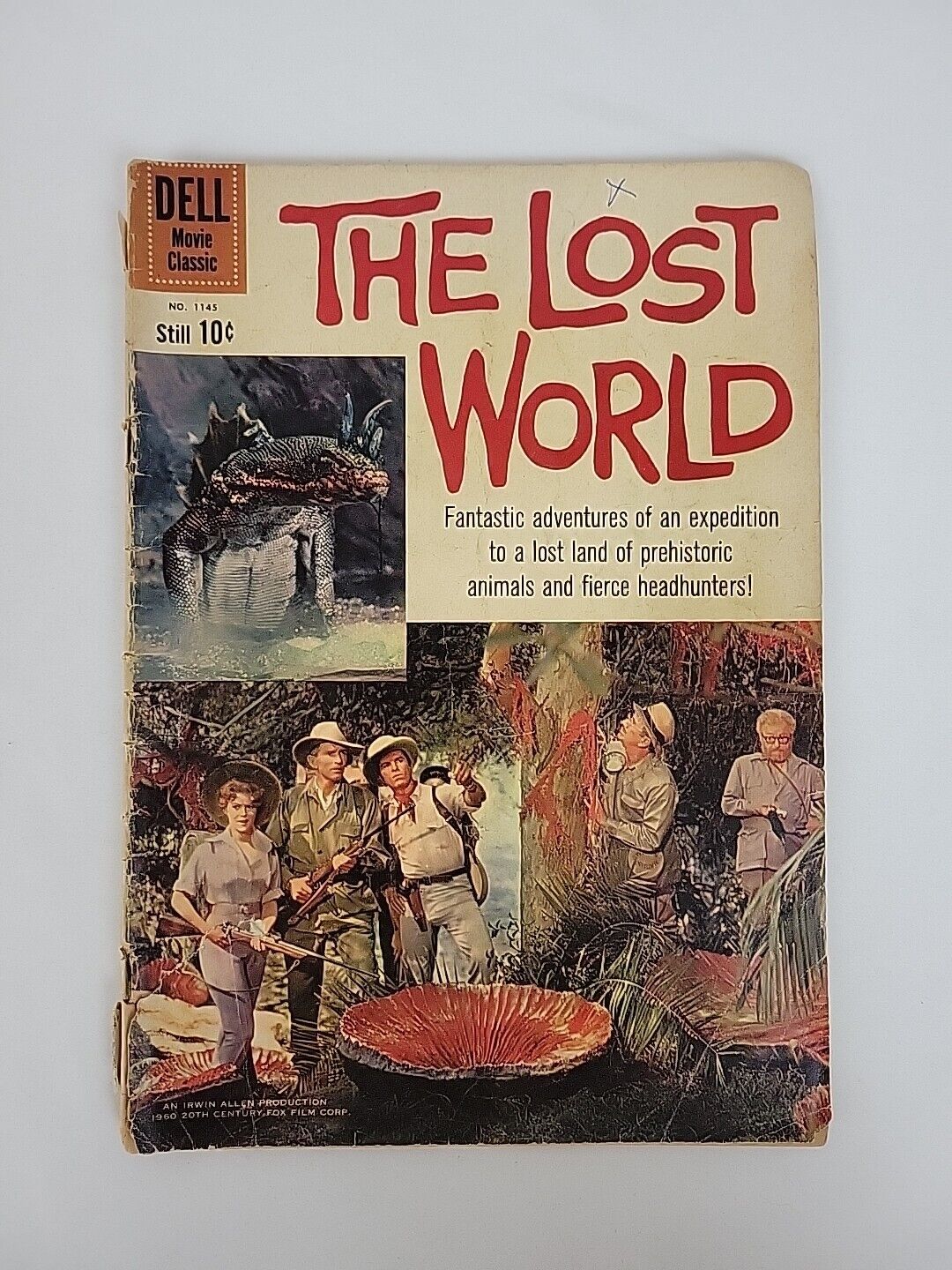 The Lost World Issue #1145 10 Cent Dell Movie Classic Comic Book 1960