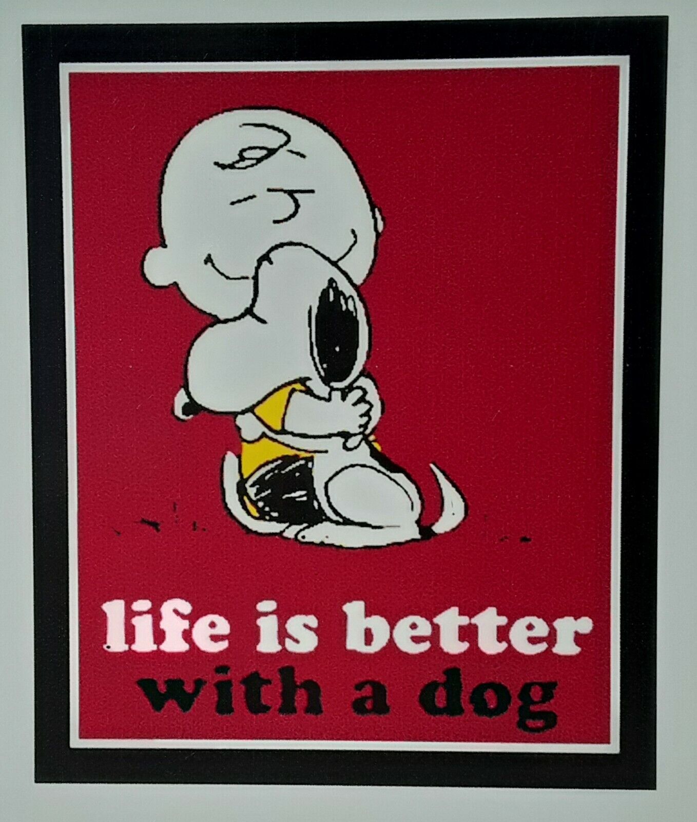 ☆ Peanuts Magnet ♡ Charlie Brown ♡ Life is better with a dog ♡