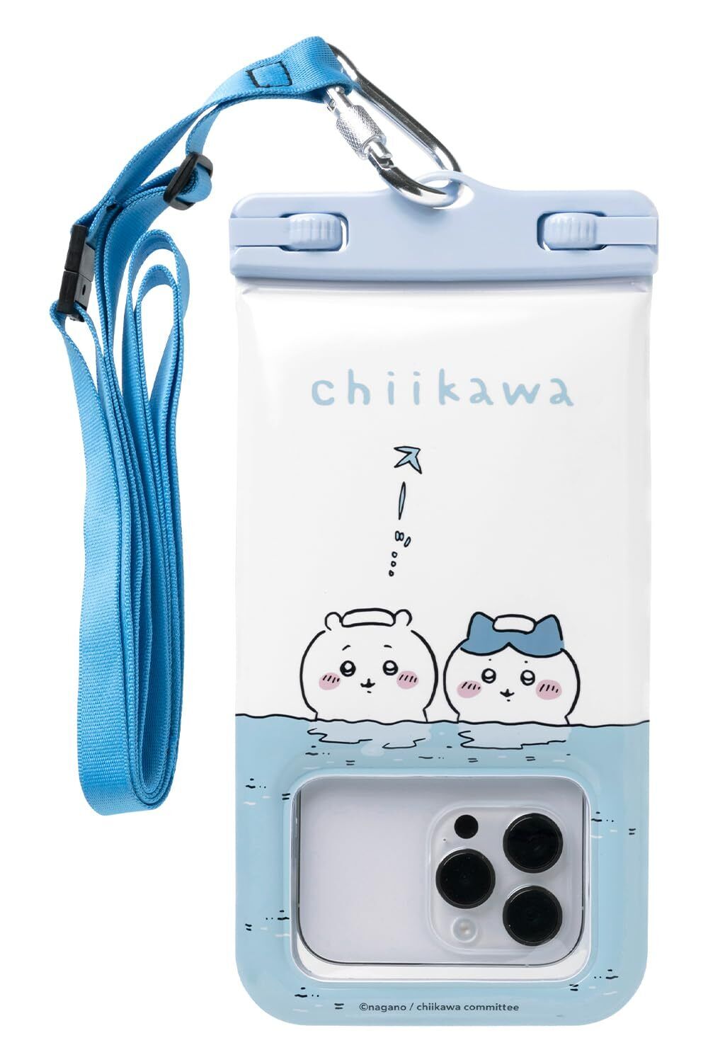 DIVAID Chiikawa Wide Size Waterproof Case Shoulder Strap Floating Dustproof