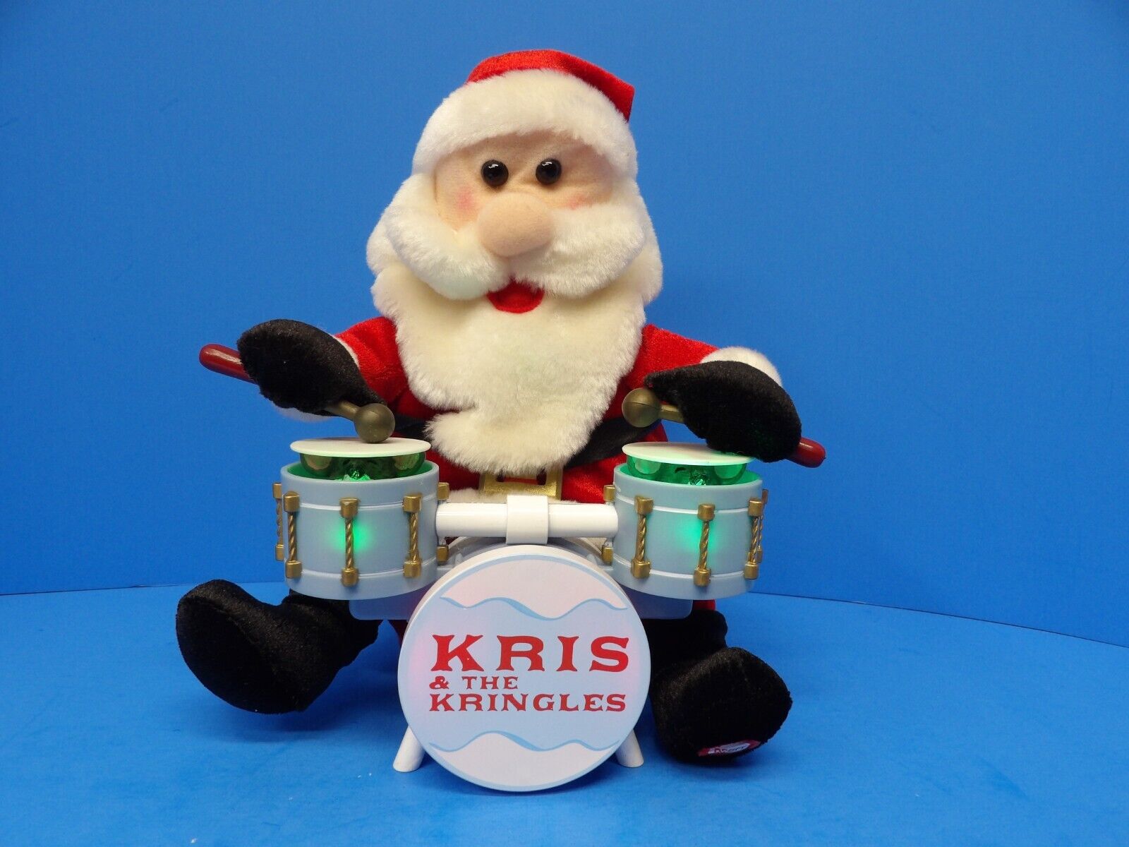 Gemmy Kris & The Kringles Singing Santa Deck The Halls Vintage *no Drumming