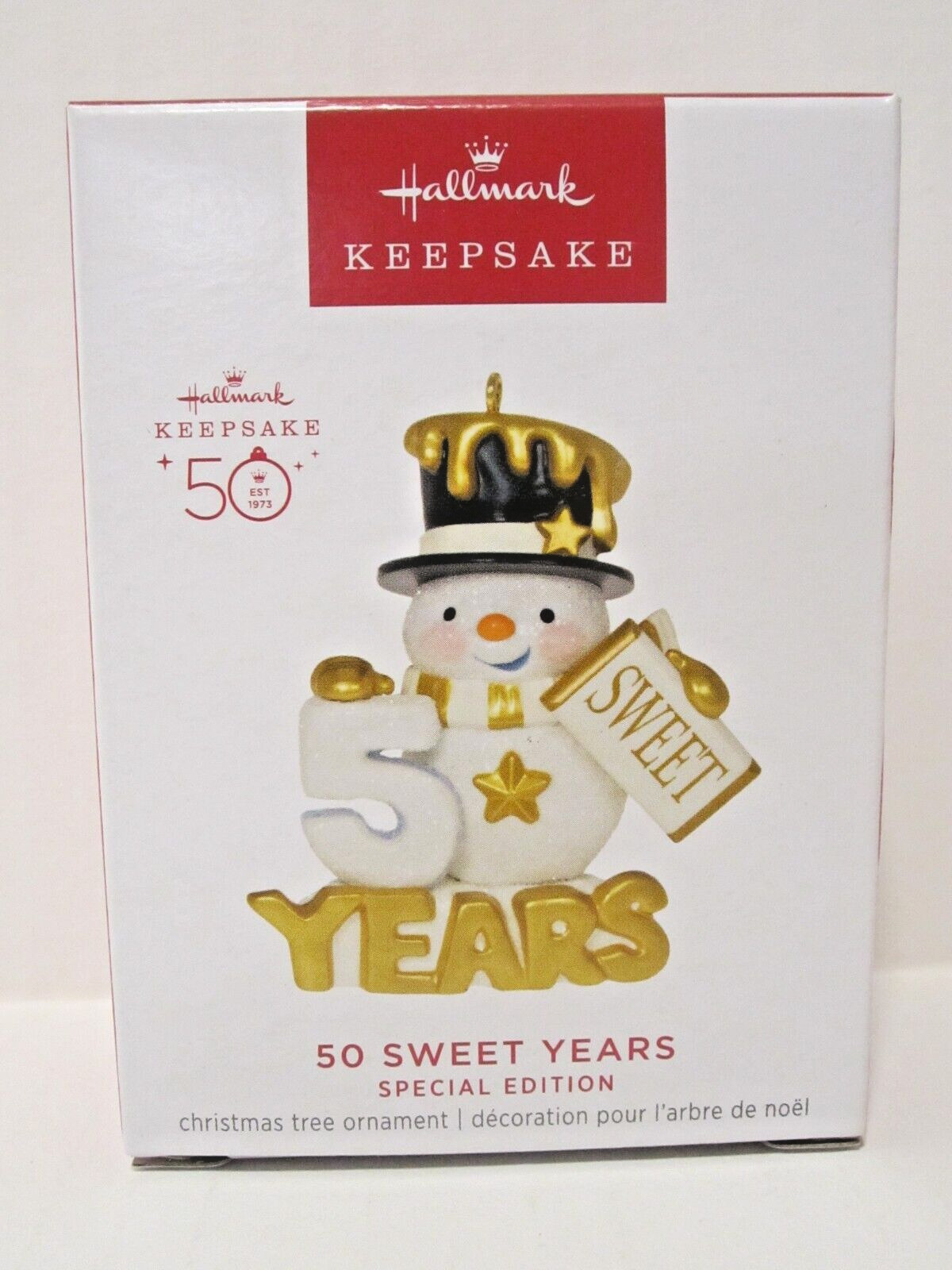 NEW Hallmark 2023 Ornament 50 Sweet Years * Special 50th Anniv Ed B15