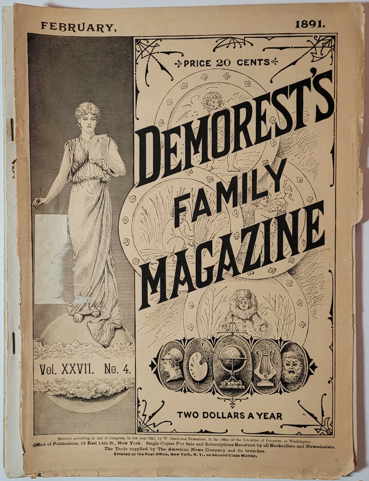Demorest's Family Magazine, 1891 - 1897 - Bundle of 12