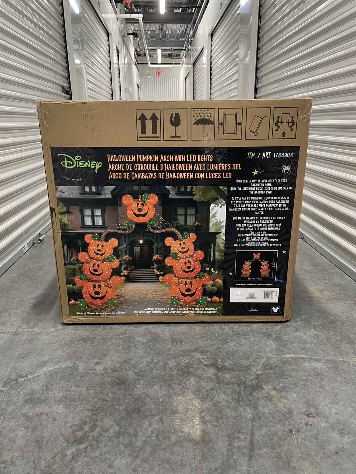 Disney Halloween Pumpkin Arch with LED Lights 9 Feet Rare Sold Out Costco