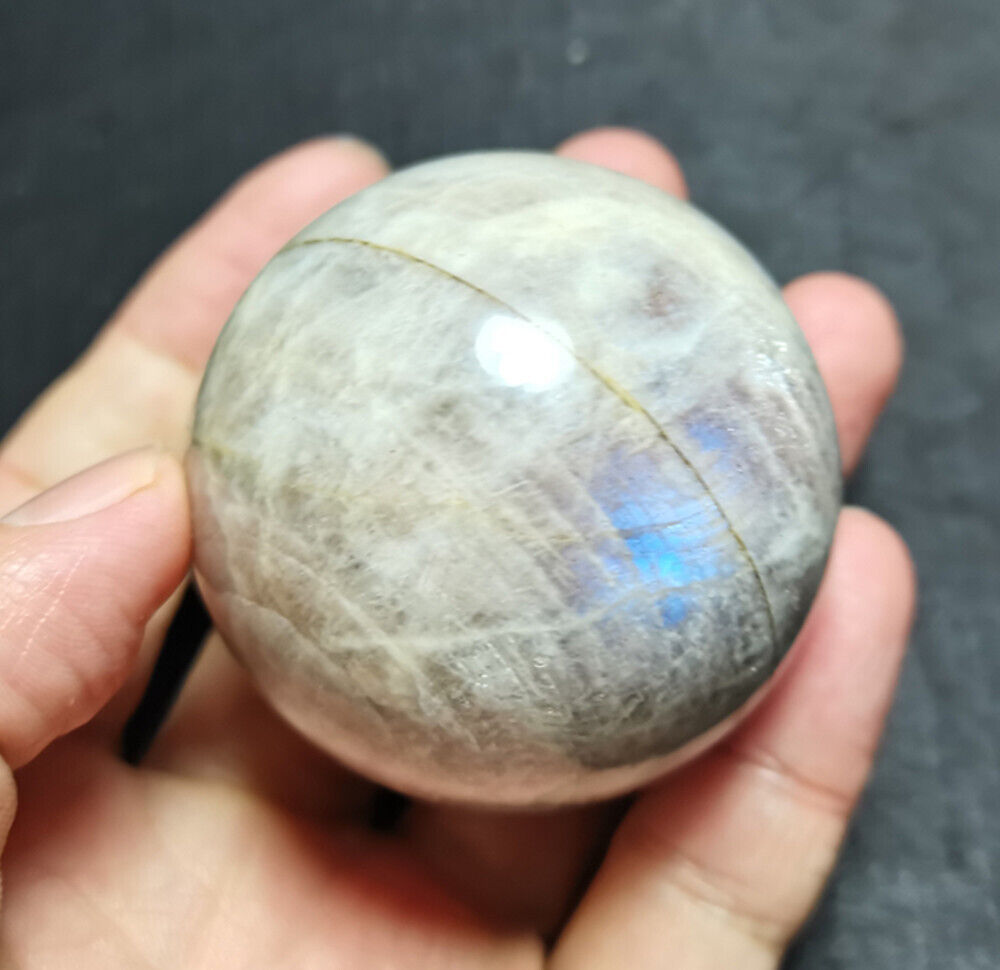 TOP 212 G 53mm Natural Moonstone sunstone symbiosis Sphere Ball Madagascar FF140