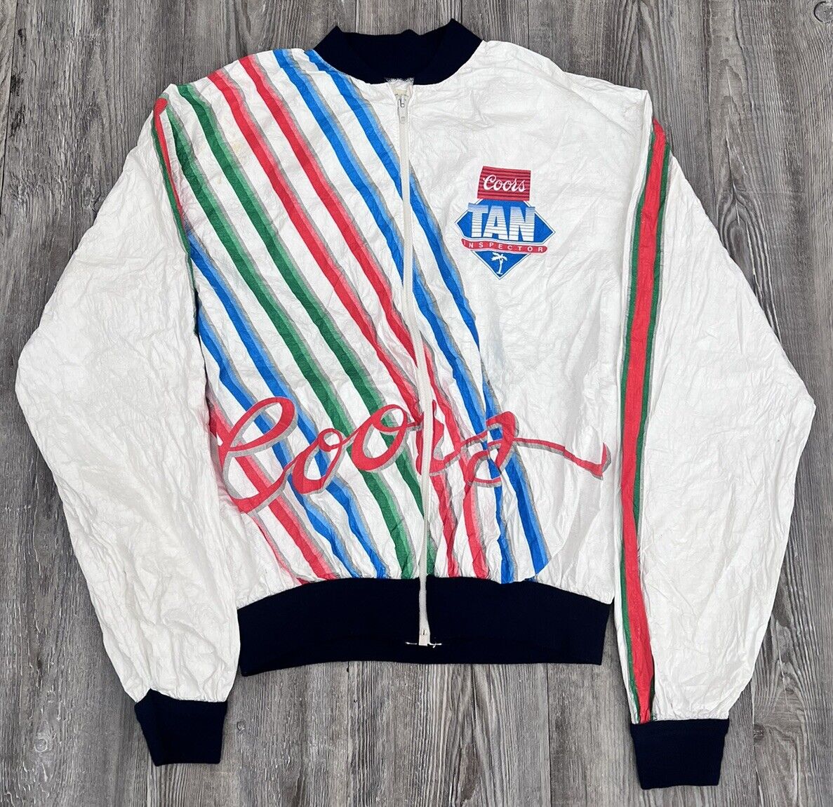 Vintage 1980’s RARE ORIGINAL COORS TAN INSPECTOR  Tyvek Jacket NOS Never Used