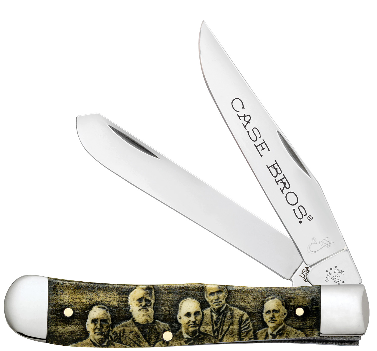 Case XX Knives Case Brothers Trapper Natural Bone 1/350 Commemorative Knife