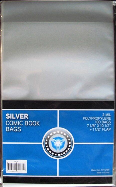 4000 New CSP SILVER AGE Comic Book Archival Poly Bags- 7 1/8 X 10 1/2