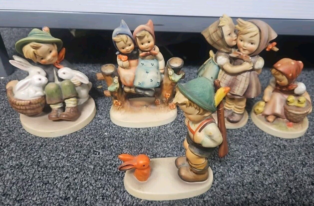 Vintage - Lot Of 6 - Goebel Hummel - West Germany - Ceramic Figures - Figurines