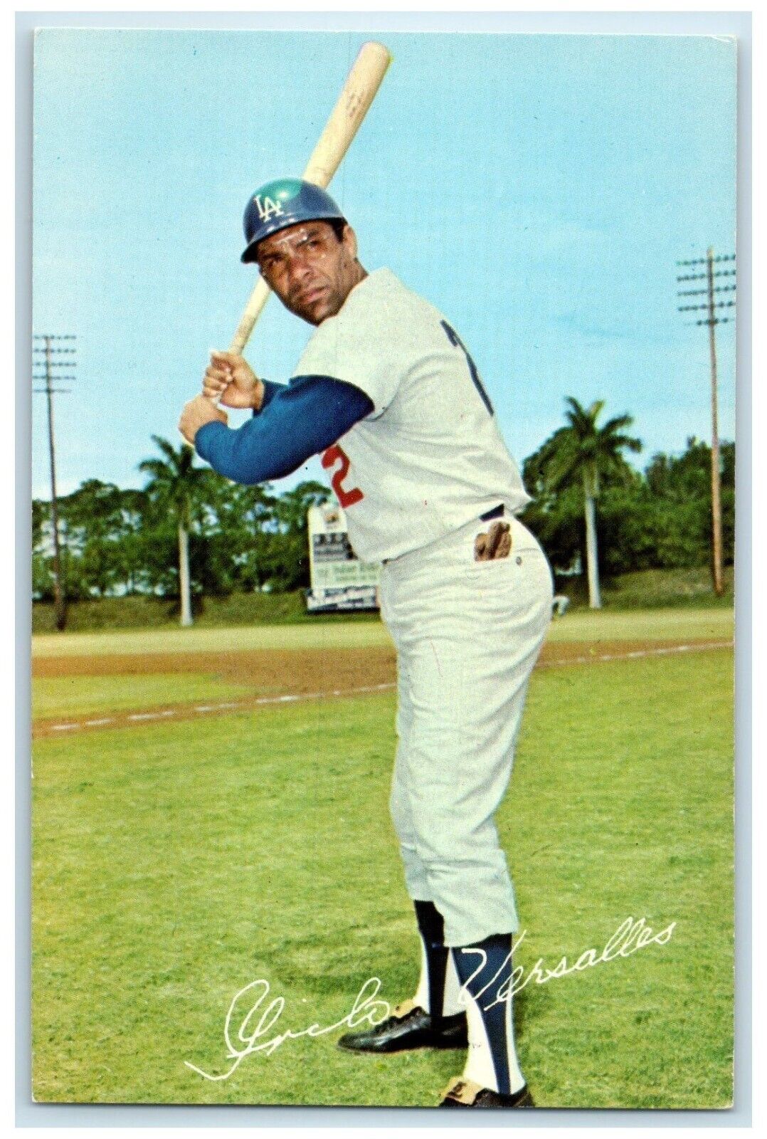 c1960 Zoilo Versalles Baseball Player Los Angeles Dodgers California CA Postcard