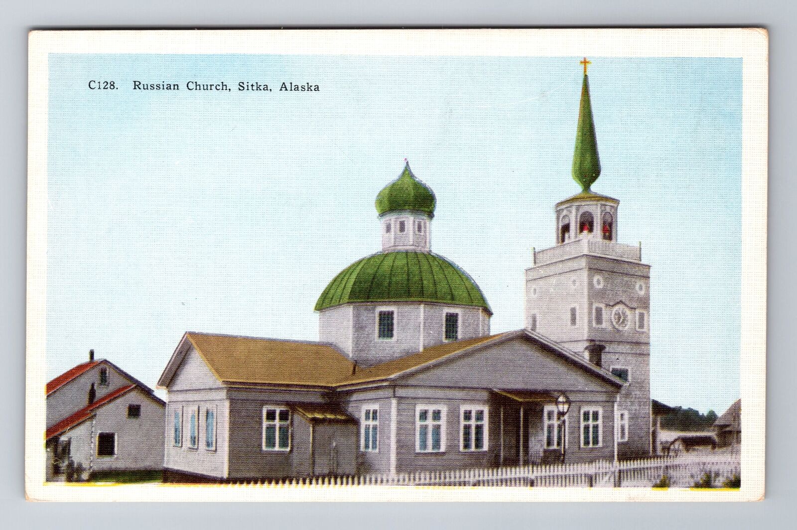 Sitka AK-Alaska, St Michael's Cathedral, Religion, Antique, Vintage Postcard