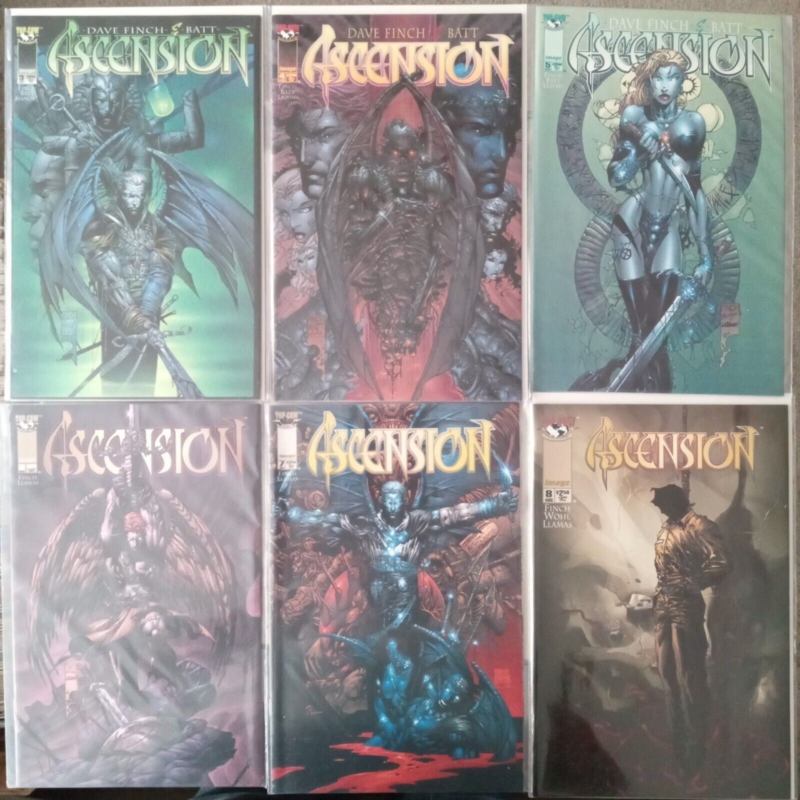 Ascension Top Cow Comics # 3, 4, 5, 6, 7, & 8 Comic Book Lot