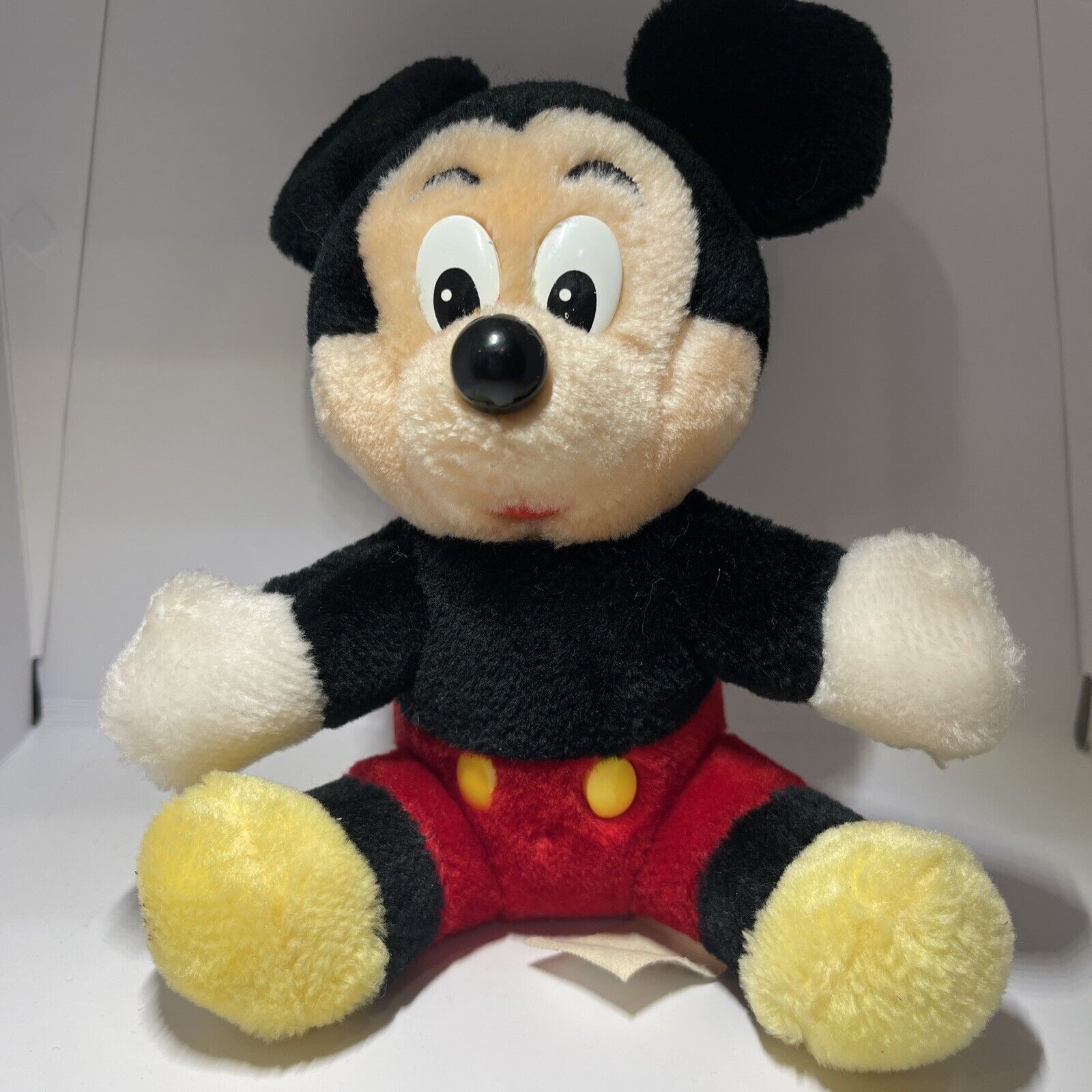 Vintage Disneyland Walt Disney World Mickey Mouse Soft Plush Toy 1980’s