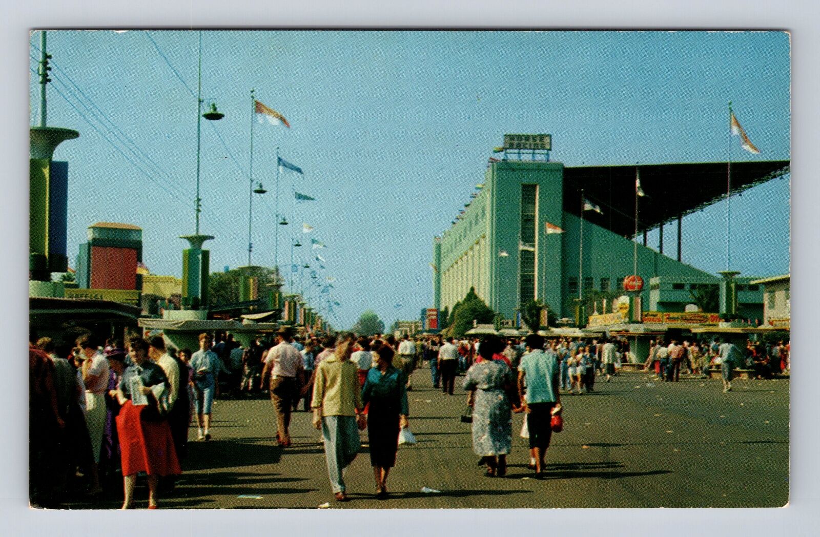Pomona CA-California, Fun At The Fair, Los Angeles County Fair, Vintage Postcard