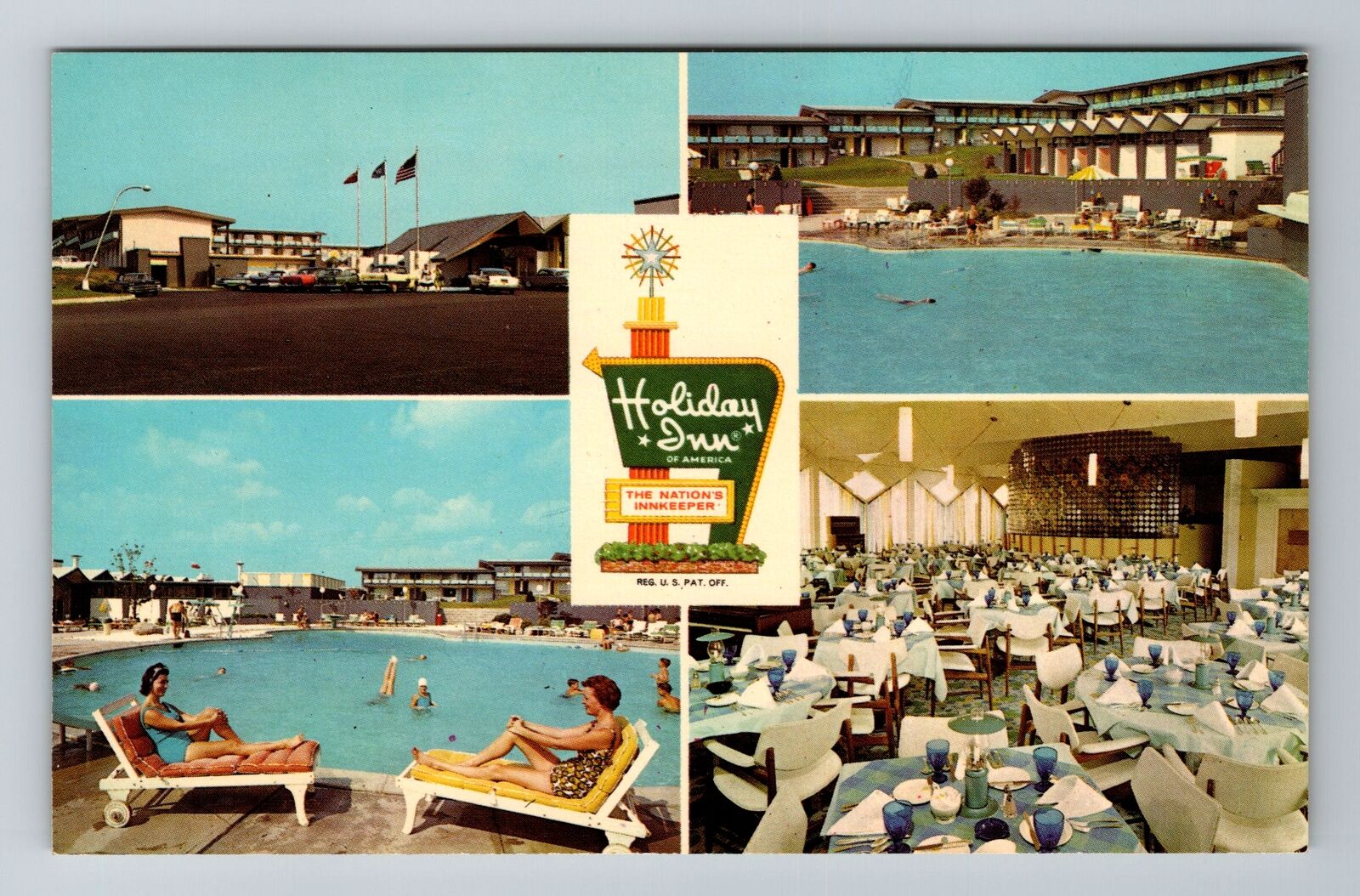Rochester NY-New York, Holiday Inn, Advertising, Antique, Vintage Postcard