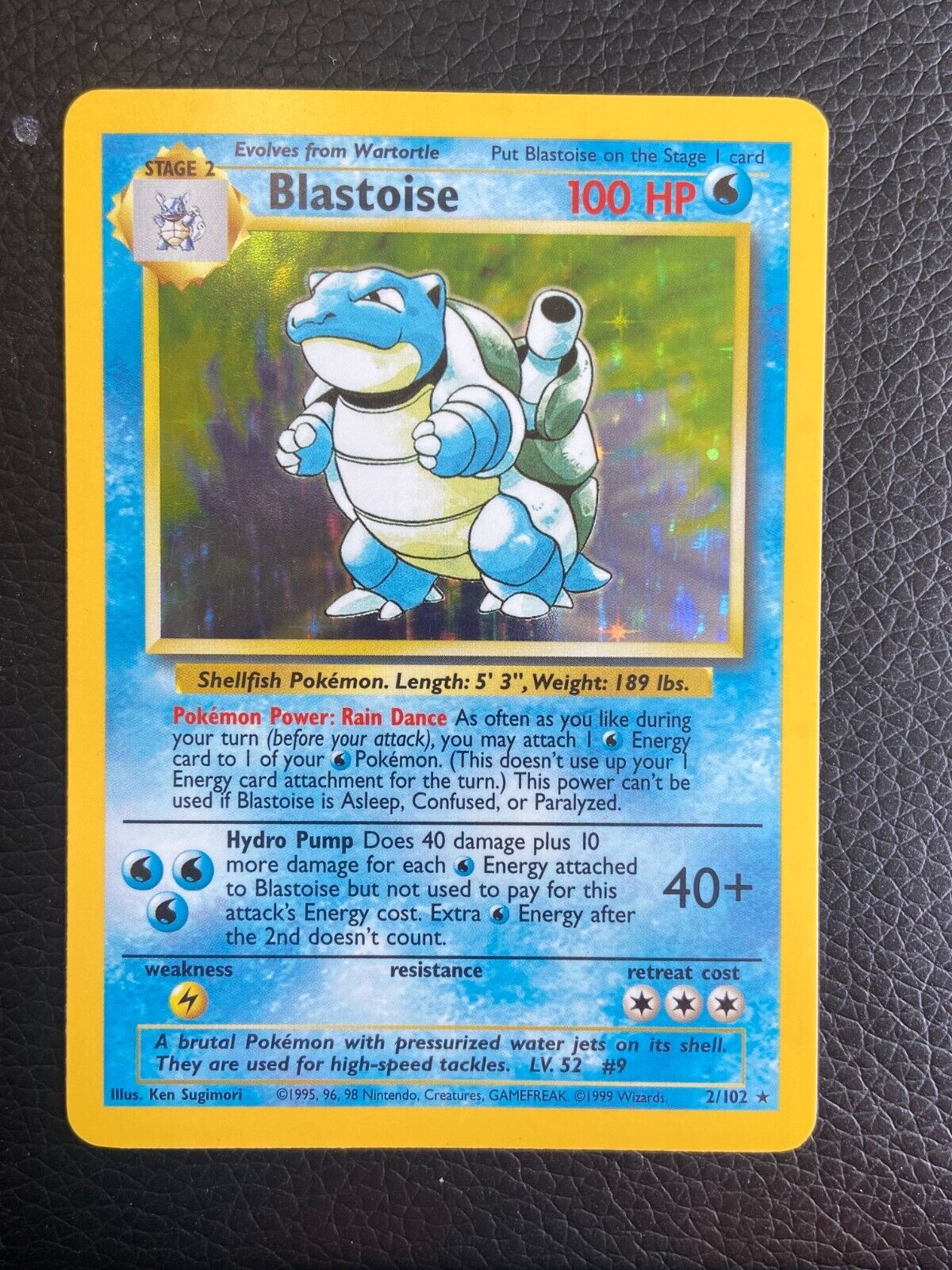 Blastoise 2/102 Base Set (Pokemon) Holo Rare - LP