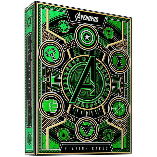 theory11 Avengers Playing Cards by Marvel Studios (Green)