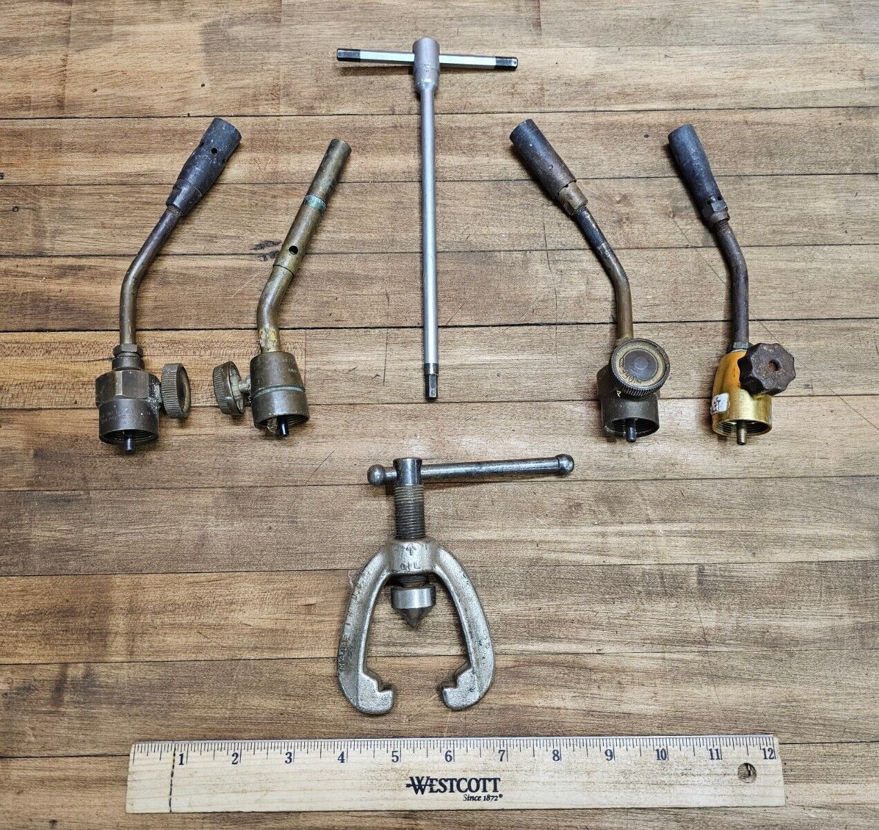 Vintage Plumbers Plumbing Tools Mixed Lot Wrenches Torches Flaring Tools ☆USA