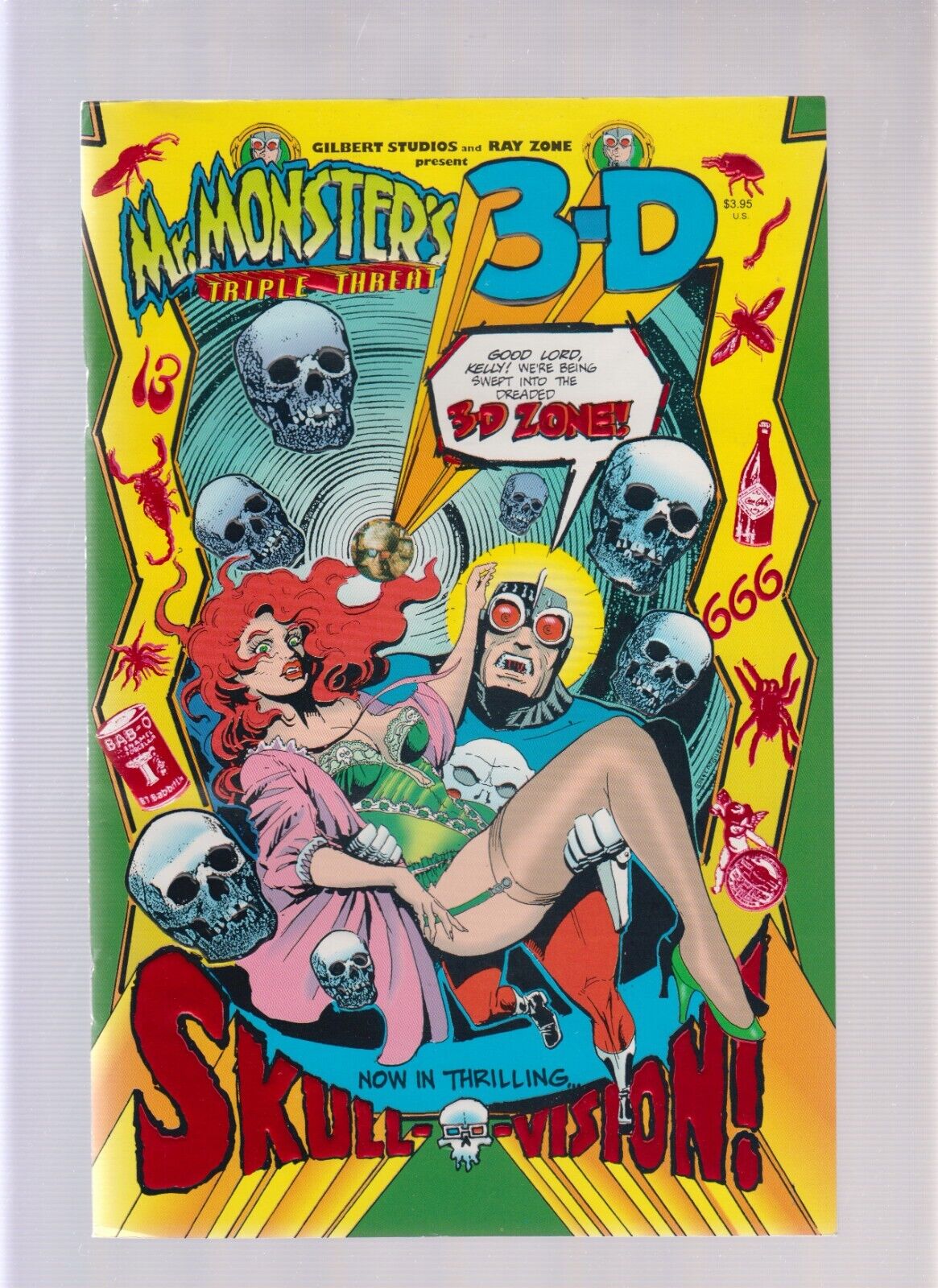 (1993) Mr. Monster\'s Triple Threat 3-D: RARE *WE COMBINE SHIPPING* (8.5/9.0)