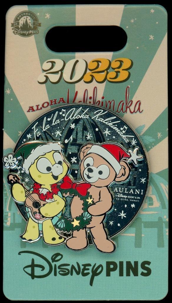 Aulani Olu Mel and Duffy Aloha Kalikimaka Holiday Disney Pin 154559