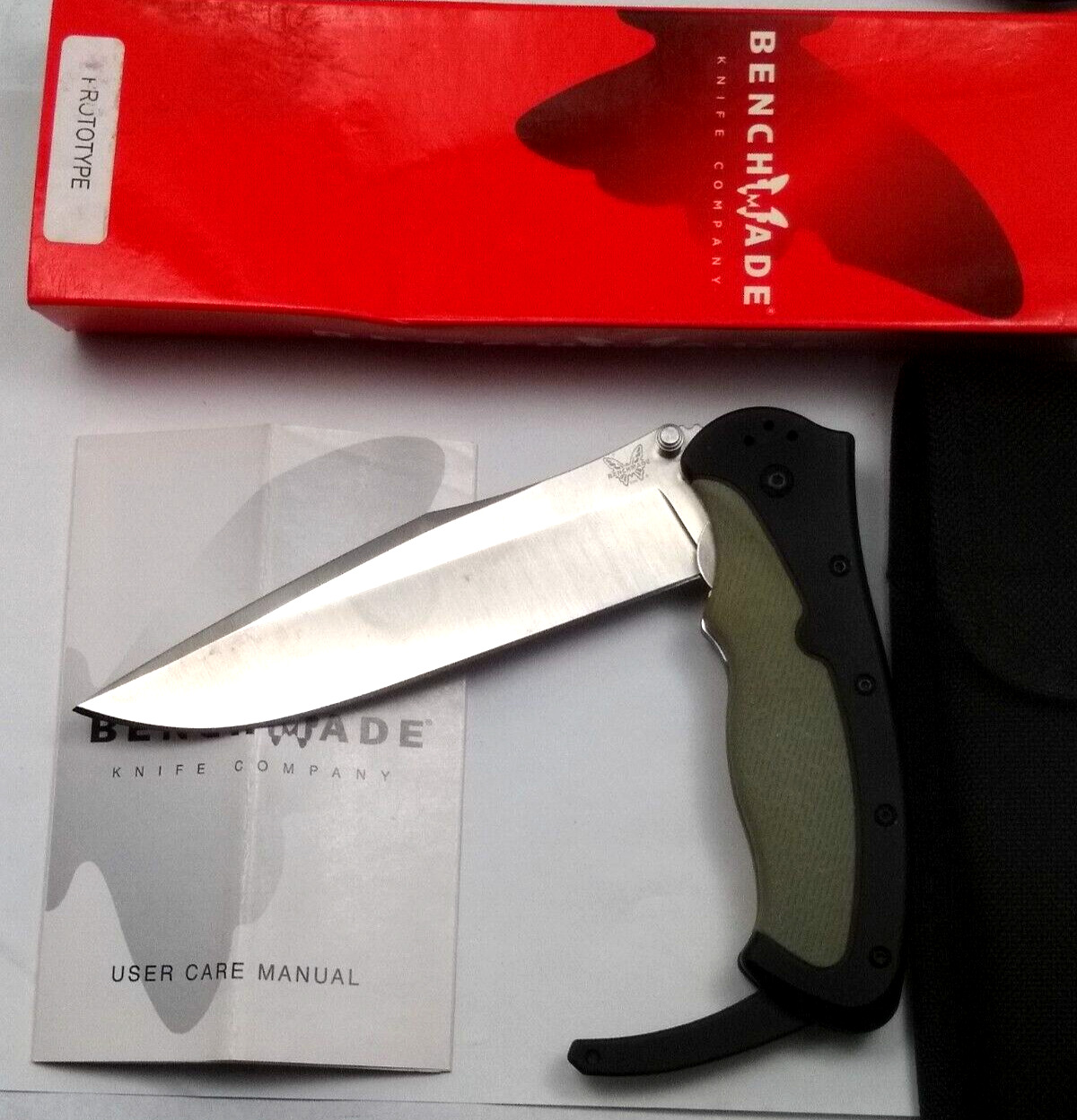 PROTOTYPE Benchmade 10100 LFK Steigerwalt Designed Folding Knife , Likely Unused