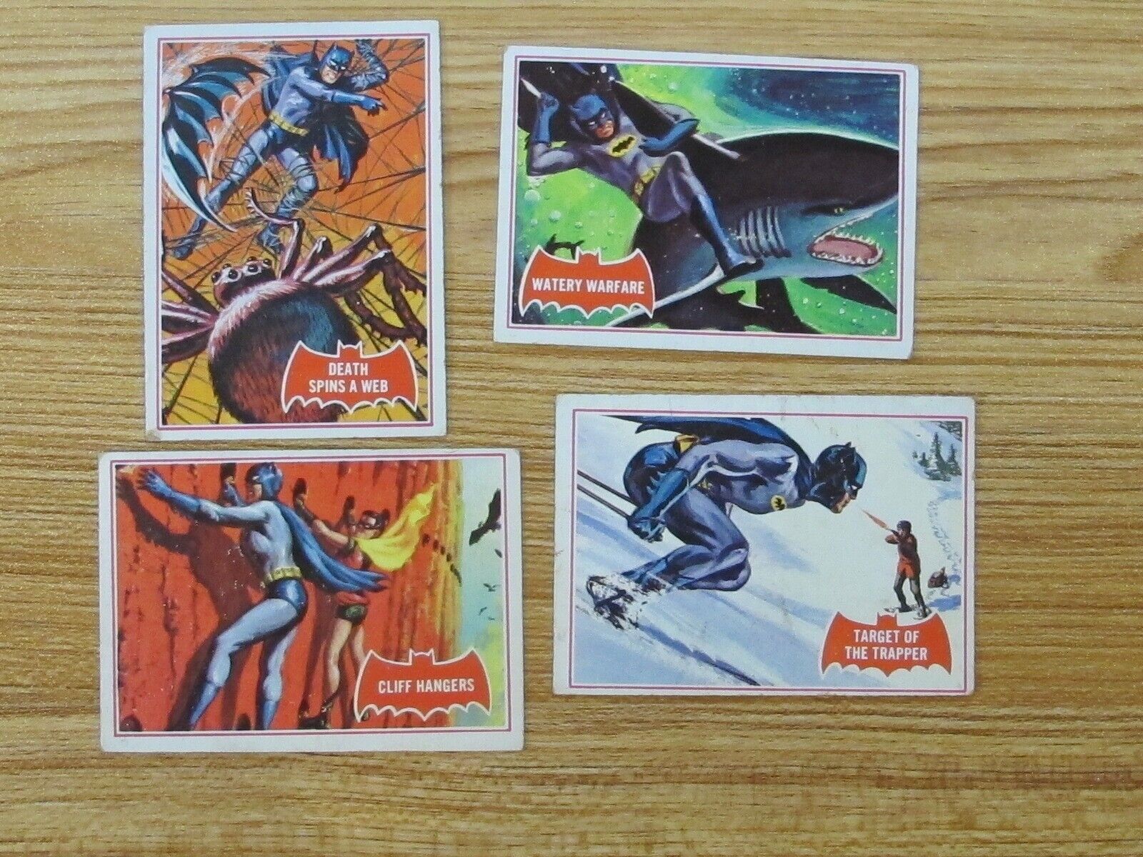 1966 Batman Red Bad trading card set of 4 (lot 12)