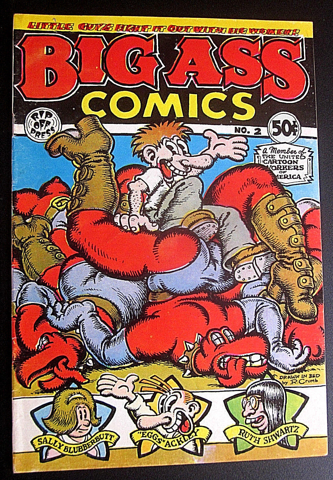 BIG ASS COMICS #2 1971 Rip Off Press R. CRUMB Very Fine 8.0 Underground Comix