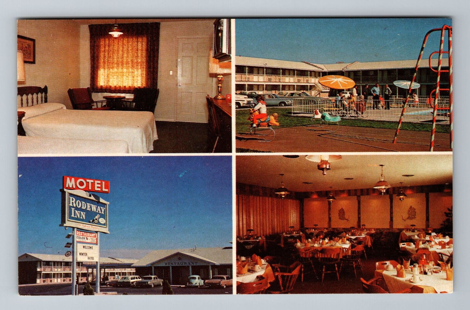 Carlsbad NM-New Mexico, Rodeway Inn, Advertisment, Vintage Postcard